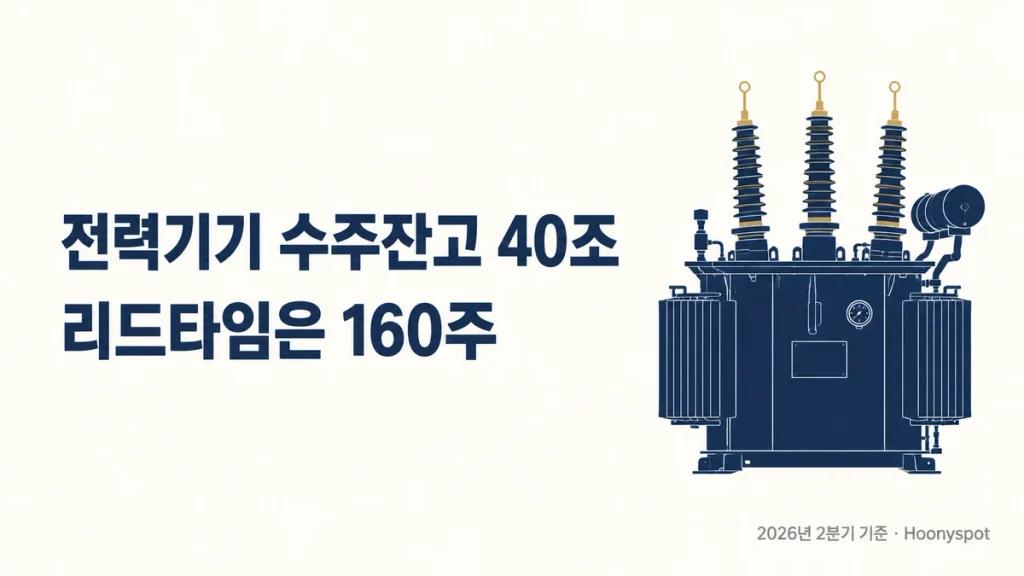 전력기기 수주잔고 40조
