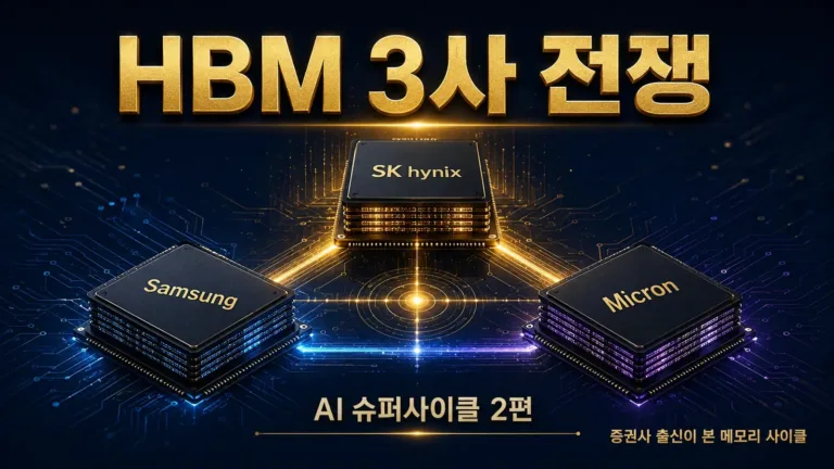 AI 슈퍼사이클 2편, HBM 3사 전쟁의 진짜 승자