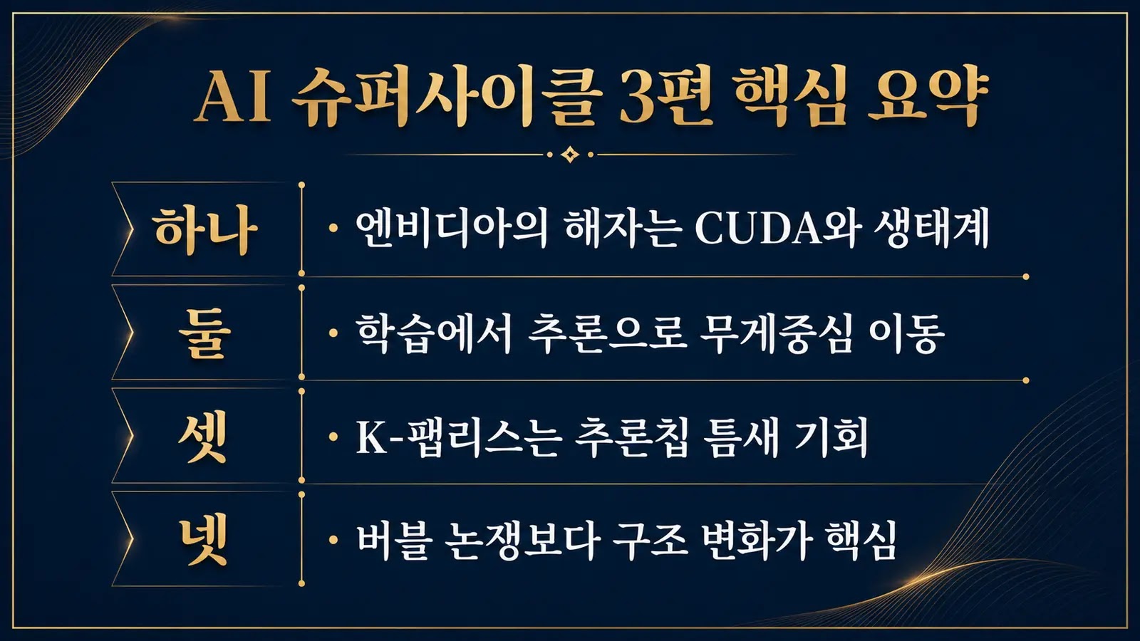 AI 슈퍼사이클 GPU AI 칩 핵심 요약 카드