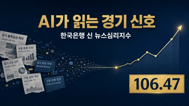 뉴스심리지수 106.47, AI가 읽은 경기 신호