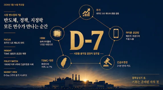삼성전자 총파업 D-7, 주가·HBM·아이폰·TSMC·긴급조정권 5축 시나리오 총정리