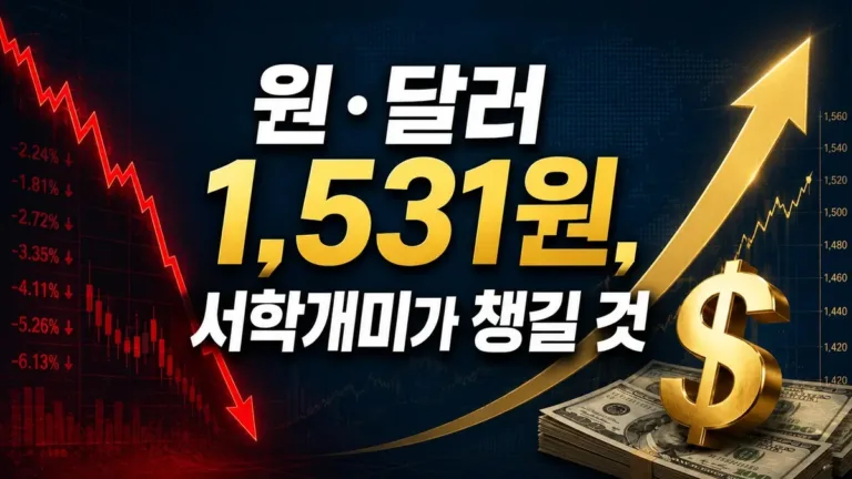 [버블인가 사이클인가 ④] 원·달러 1,531원, 서학개미가 챙길 것