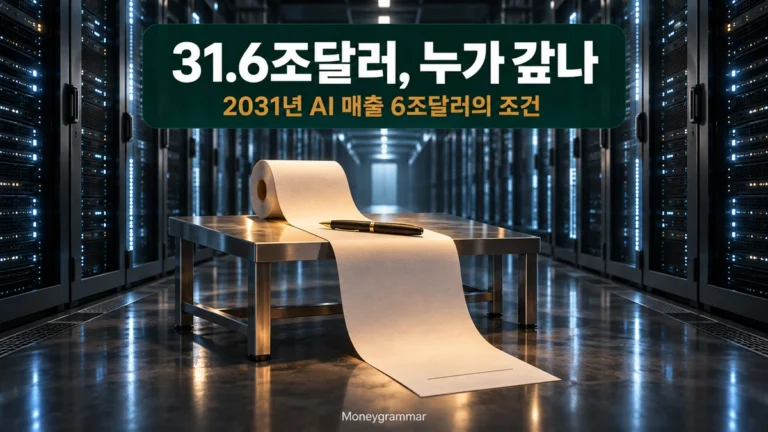 AI에 31.6조달러, 누가 갚나｜2031년 6조달러 매출의 조건
