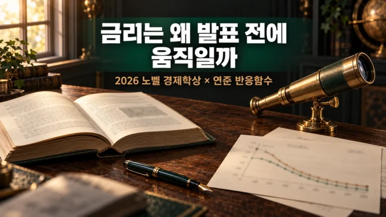 2026 노벨 경제학상 홀·우드퍼드, 미래 금리 기대가 시장을 움직이는 원리