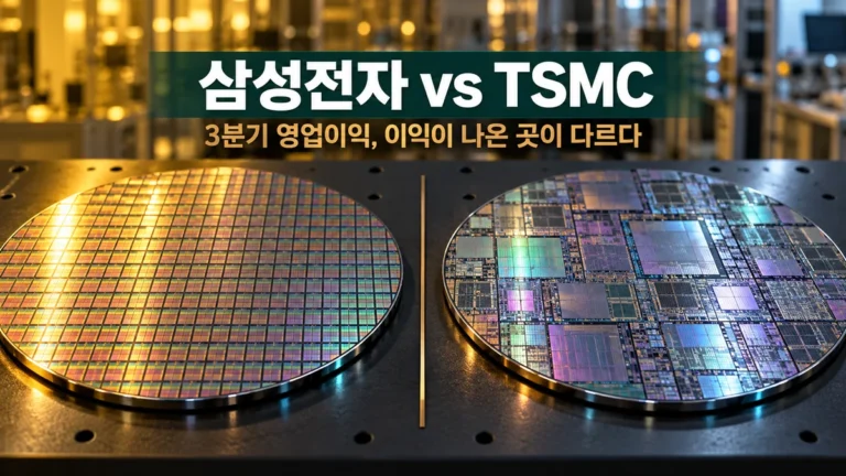삼성전자 vs TSMC 3분기 영업이익 비교｜107조와 60% 이익률, 무엇이 다른가