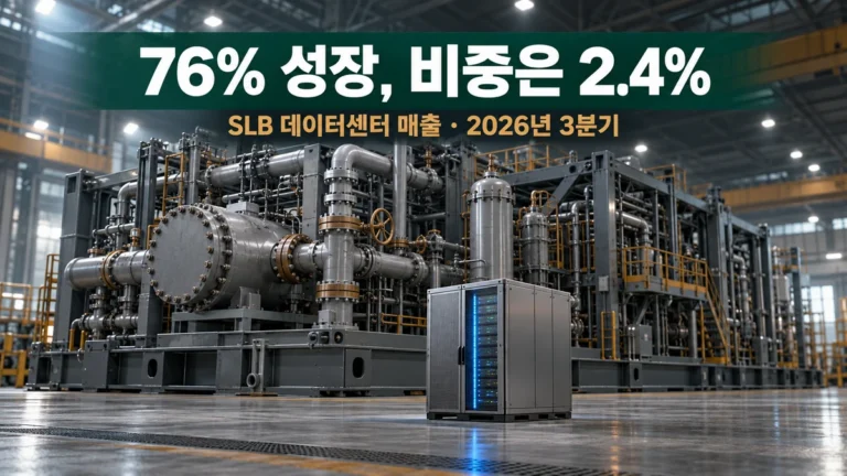 SLB 데이터센터 매출 76% 성장, 그런데 전체 매출의 2.4%인 이유